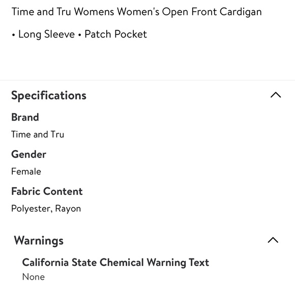 Time and Tru Women's Lightweight Open Front Cardigan - Picture 6 of 7